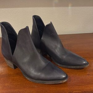 Free People Double V Ankle bootie.  Size 38 (US 8).  Black. Women’s.